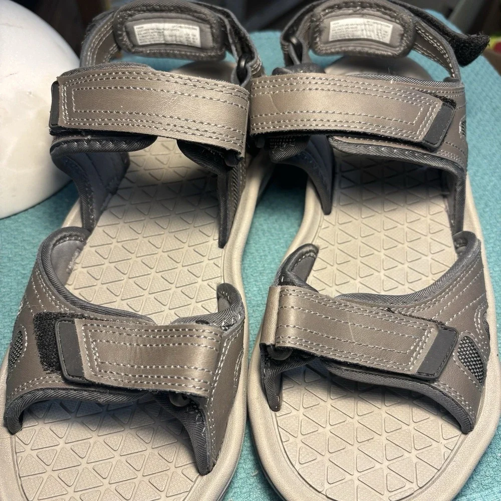 Eddie Bauer Hank Men's Strap On Sandals Size 11 M In Two Tone Grey Outdoor Comfy